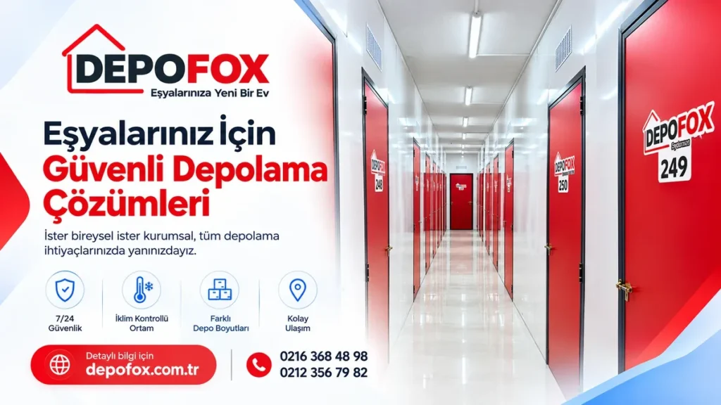 Sancaktepe Eşya Depolama 3 Sancaktepe eşya depolama için kilitli depolama odaları koridoru